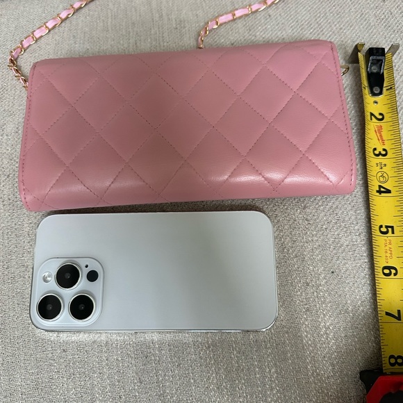 COPY - CHANEL CC Pink Quilted Leather Wallet on Chain - Picture 13 of 14
